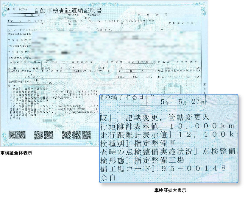 車検証下見サービス